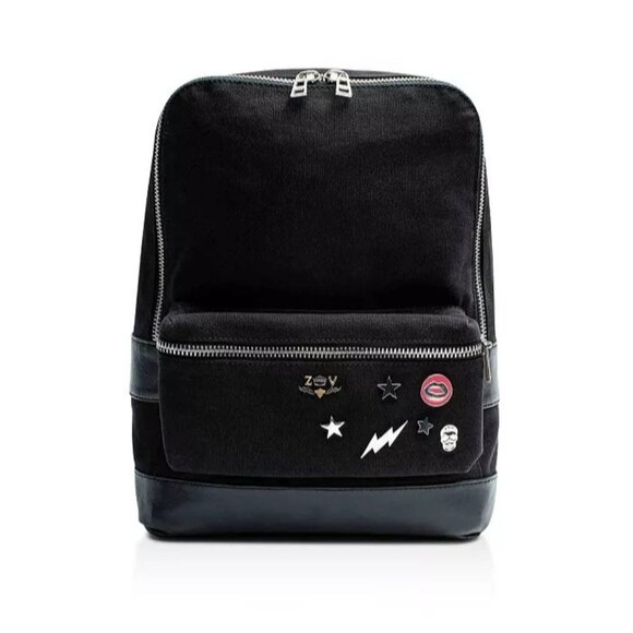 Zadig & Voltaire Arizona Canvas & Leather Backpack - Picture 1 of 15